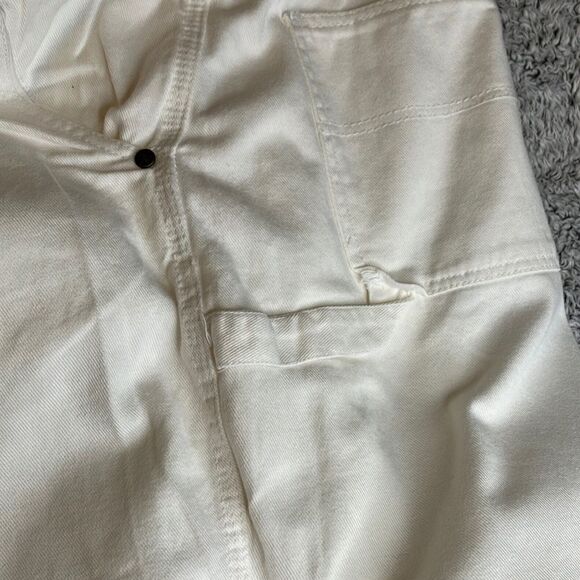 MAINSTREET BLUES 32 W White Carpenter Utility Unisex Shorts - Picture 11 of 12